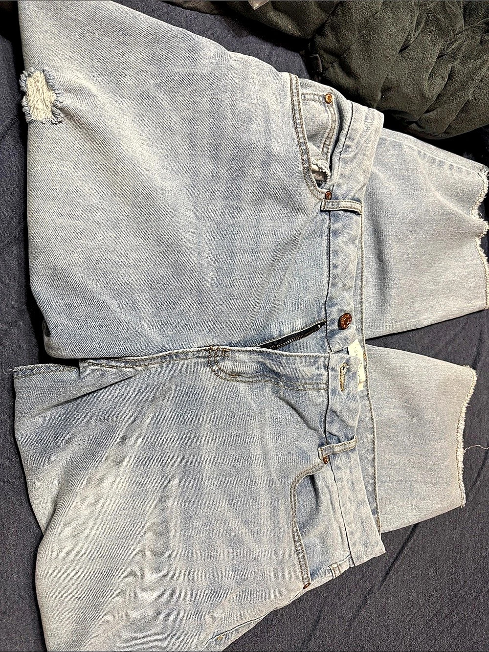 Levi's 501 '84 Distressed Bootcut Jeans in Blue Waist 18W